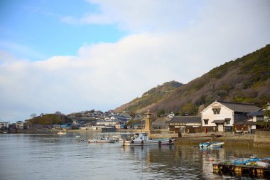 old lighthouse in tomonoura hiroshima