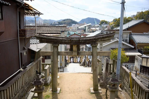 Сцени Міського Хіросімського Міста Ономічі — стокове фото