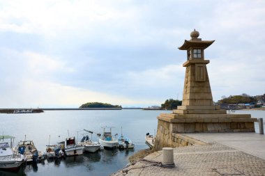 old lighthouse in tomonoura hiroshima