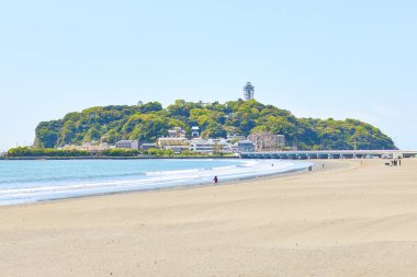 Kanagawa 'daki Enoshima manzarası