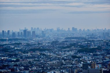 Sabahın erken saatlerinde Tokyo manzarası