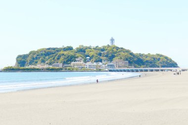 Kanagawa 'daki Enoshima manzarası