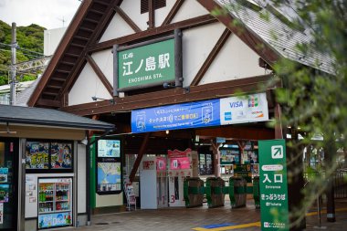 Japonya 'daki Enoshima İstasyonu