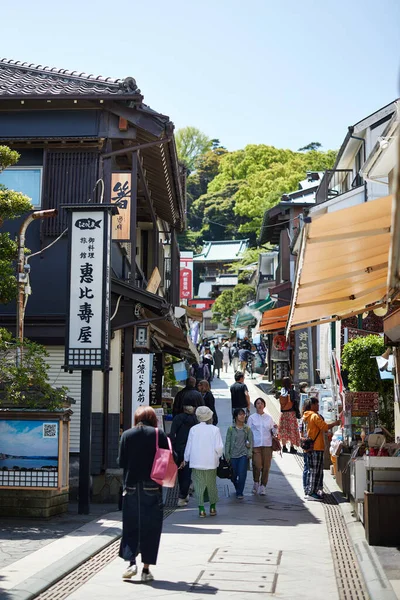 Οδός Benzaiten Nakamise Στην Enoshima — Φωτογραφία Αρχείου