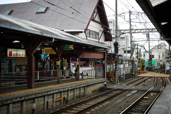 Σταθμός Ενοσίμα Στην Καναγκάουα Της Ιαπωνίας — Φωτογραφία Αρχείου