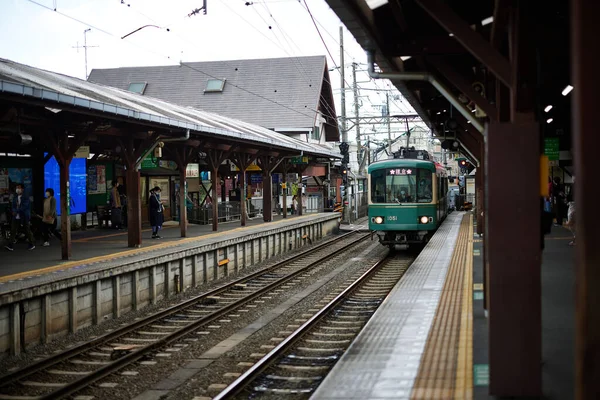 Stanice Enoshima Kanagawě Japonsko — Stock fotografie