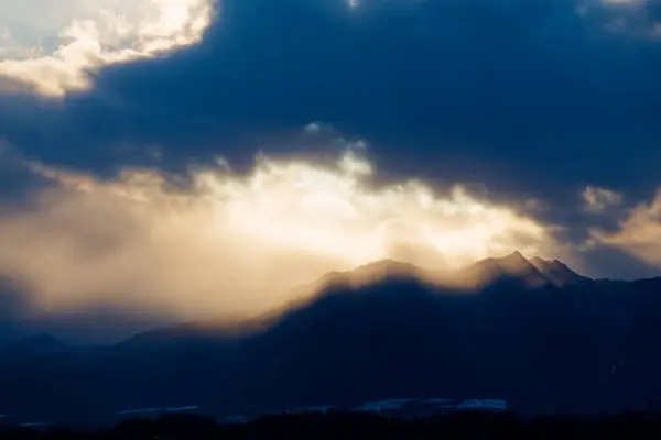 Sunset Hidaka Mountains Hokkaido — Stock Photo, Image