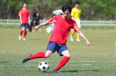 Hokkaido japan 'da futbol maçı