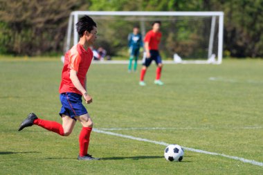 Hokkaido japan 'da futbol maçı