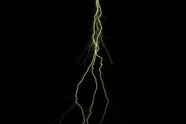 Sarı ışık ve siyah arkaplan