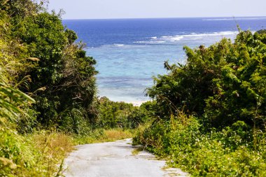 Okinawa 'daki uku plajı.