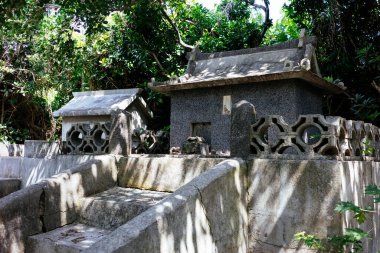 Utaki Okinawa 'nın kutsal binası Japonya