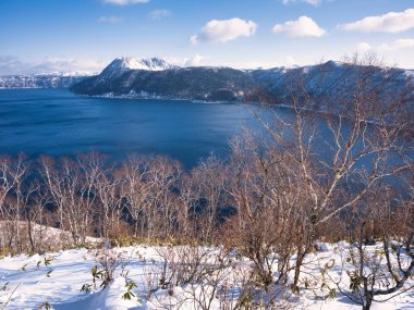 Kış Hokkadio 'da Masyu Gölü