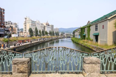 Otaru Hokkaido 'daki otaru kanalı.