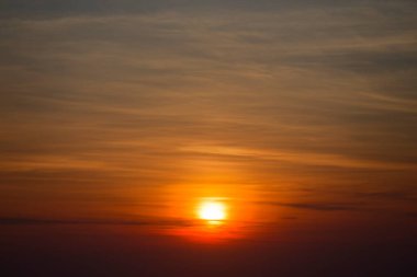Shiretoko hokkaido 'da gün batımı görünümü