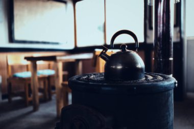 Hokkaido 'daki eski tren istasyonu.