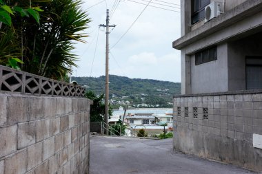 Okinawa Japonya 'nın manzarası