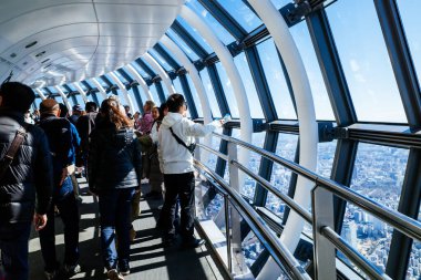 Tokyo gökyüzü ağacı ve şehir