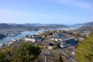 Hiroşima Onomichi şehrinin manzarası