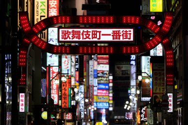 Tokyo 'da Kabukicho gece görüşü