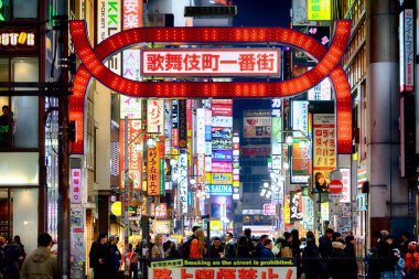 Tokyo 'da Kabukicho gece görüşü
