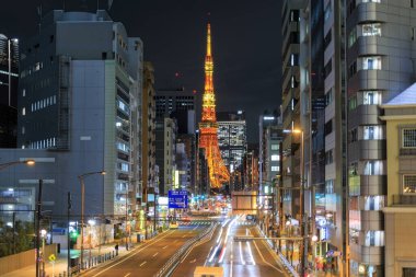 Japonya 'daki Tokyo istasyonu gece görüşü