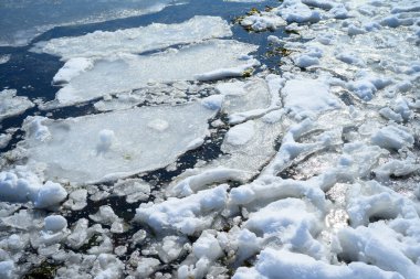 Abashiri hokkaido 'da buz akıntısı