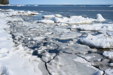 Abashiri hokkaido 'da buz akıntısı