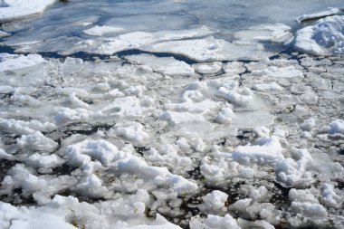 Abashiri hokkaido 'da buz akıntısı