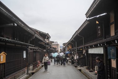 Takayama 'da eski bir kasaba.