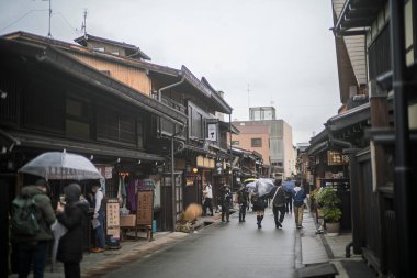 Takayama 'da eski bir kasaba.