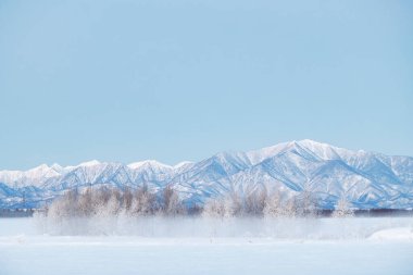 Hokkaido 'da soğuk sis ve dağ sıraları