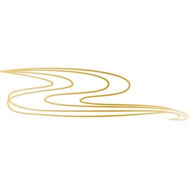 altın kurdele vektör şablon tasarımı