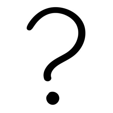 Soru işareti vektör simge tasarlamak