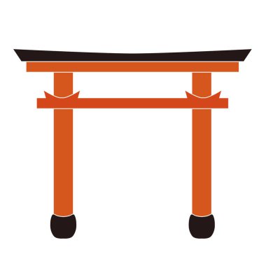 Japon geleneksel Torii kapı simgesi