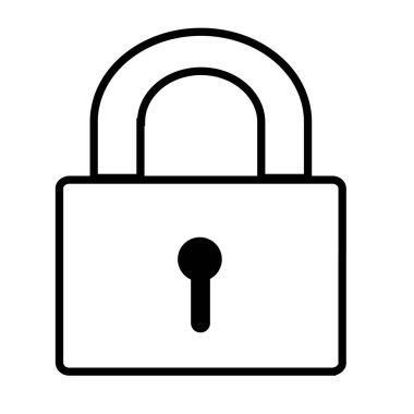 ikon vektör illüstrasyonunu kilitle