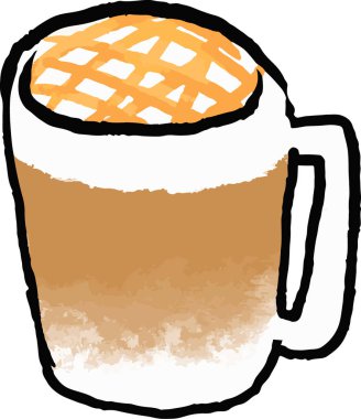 Bir fincan sıcak kahve.