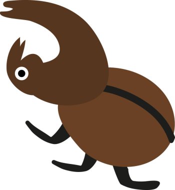 Şirin, siyah bir salyangoz resmi.