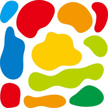 renkli unsurlar ile renkli arka plan.