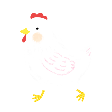 şirin tavuk vektör simgesi