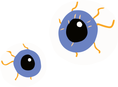 Göz simgesi. Web için göz vektör simgelerinin basit çizimi