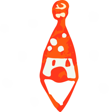 Noel topu simgesi, vektör illüstrasyonu basit tasarım