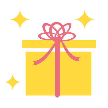 Beyaz üzerinde fiyonk olan hediye kutusunun vektör çizimi