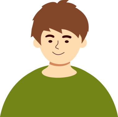 Komik adam gülümseyen çizgi film vektör çizim grafik tasarımı