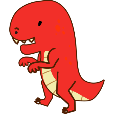 Komik karikatür dinozor. vektör