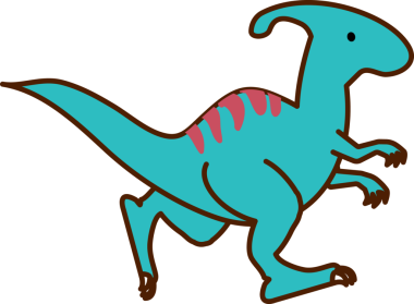 Dinozor çizgi filminin vektör çizimi