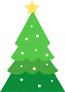 Basit vektör simgesi Noel ağacı