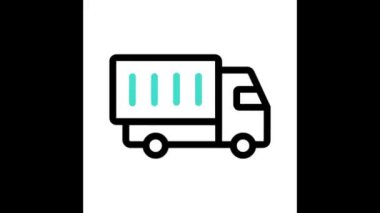 Van simgesi vektör illüstrasyon tasarımı