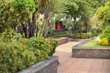 Ve cennet, güzelim çiçeklerle bezenmiş.