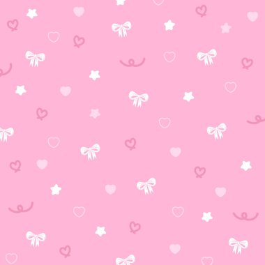 Beyaz kurdele, kalp, yıldız, reklam şablonu, afiş, bayrak, kumaş baskısı, Valentine, duvar kağıdı, sosyal medya postası, poster, not defteri, yapışkan not defteri, kitap kapağı, kız giyimi, giysi